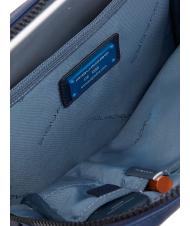 PIQUADRO FINN iPad bag, in leather blue - Over-the-shoulder Bags for Men - 4