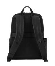PIQUADRO PAAVO 14" laptop backpack, in leather Black - Laptop backpacks - 3
