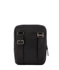PIQUADRO PAAVO iPad Mini bag, in leather Black - Over-the-shoulder Bags for Men - 3