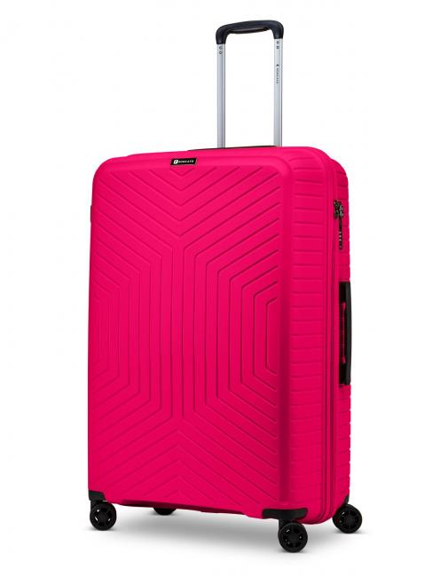 HEXA Set of 3 trolleys: cabin + medium + large fuchsia - Trolley Set