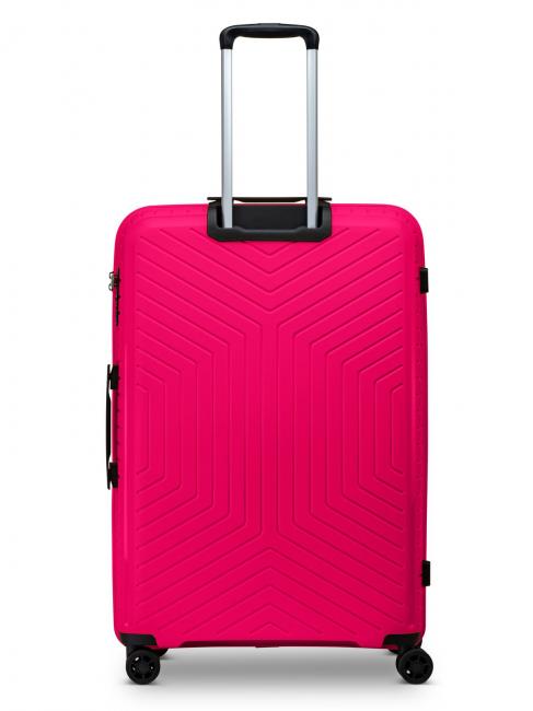 HEXA Set of 3 trolleys: cabin + medium + large fuchsia - Trolley Set