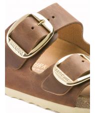 BIRKENSTOCK ARIZONA BIG BUCKLE Sandal in oiled leather cognac - Unisex shoes - 6