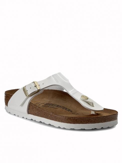 GIZEH Flip flops in Birko-Flor white - Women’s shoes