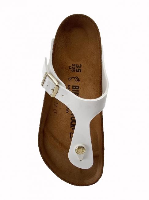 GIZEH Flip flops in Birko-Flor white - Women’s shoes