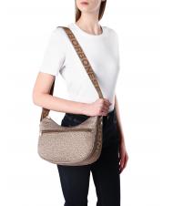BORBONESE LUNA BAG SMALL ECO LINE LUNA Hobo bag, Small Beiger sea - Women&rsquo;s Bags - 7