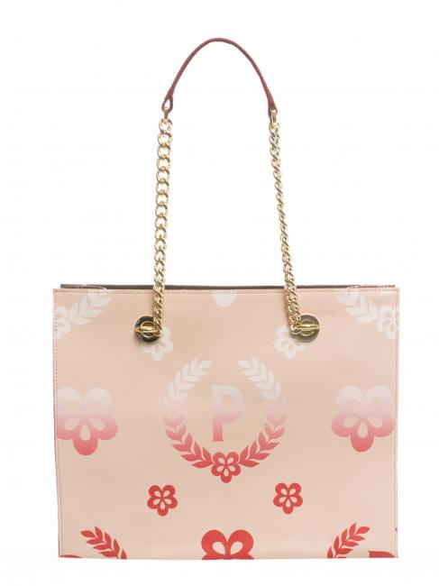 HERITAGE  Shopping bag with all over print multicolored/nude/red - Women’s Bags