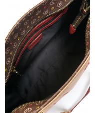 POLLINI HERITAGE  Shopping bag with all over print multicolored/nude/red - Women’s Bags - 5