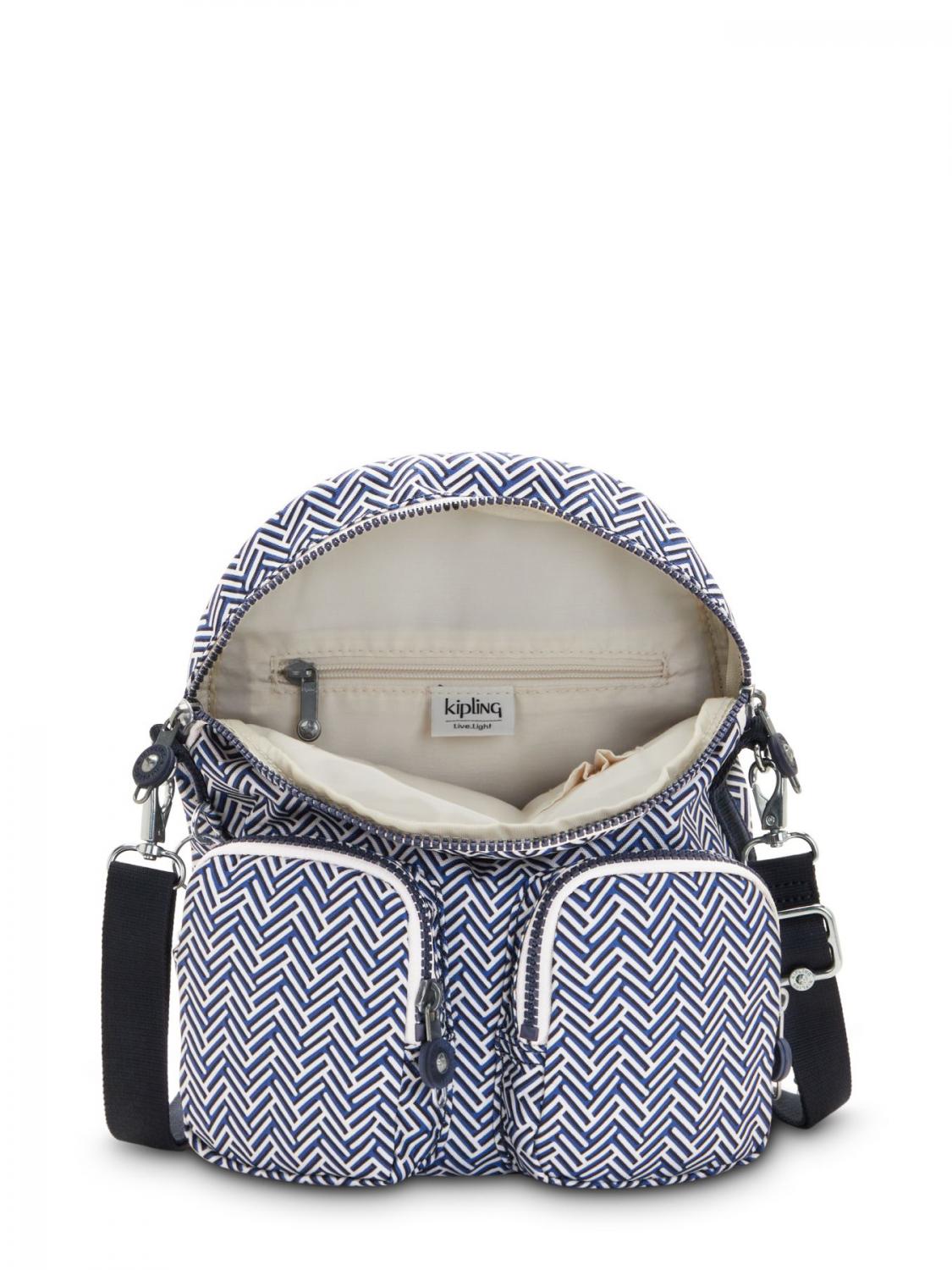 Kipling Firefly Up Backpack Urban Chevron Buy At Outlet Prices