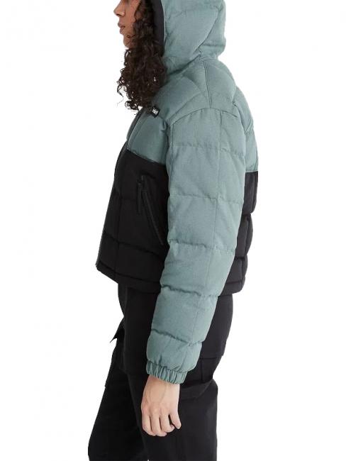 HOODER PUFFER Jacket with hood balsam green/black - Women's down jackets