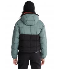 TIMBERLAND HOODER PUFFER Jacket with hood balsam green/black - Women's down jackets - 4