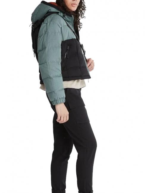 HOODER PUFFER Jacket with hood balsam green/black - Women's down jackets