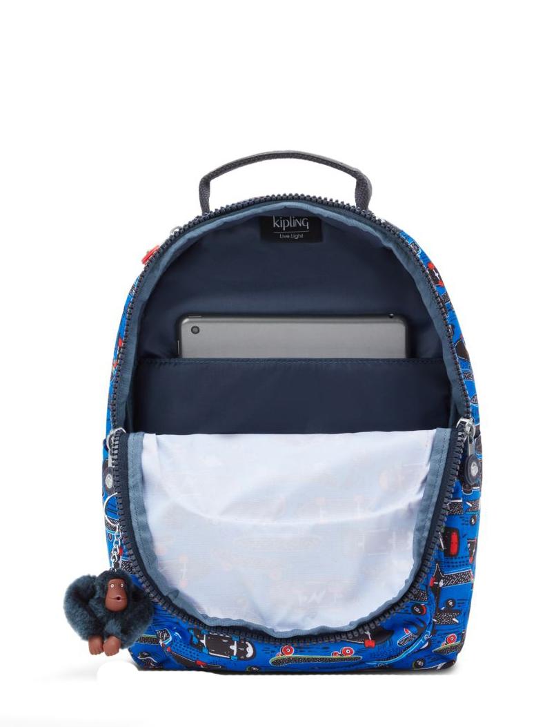 Kipling Seoul Backpack New Scate Print Small Buy At Outlet Prices