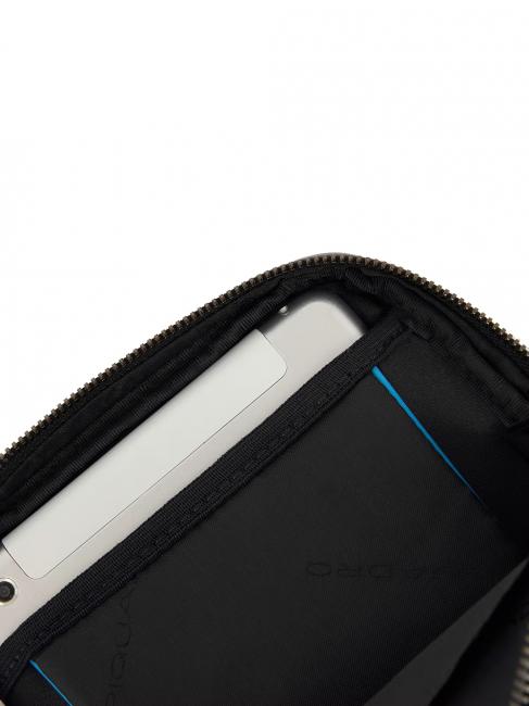 MODUS RESTYLING Leather ipad mini bag Black - Over-the-shoulder Bags for Men