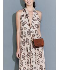 THE BRIDGE RUSTICI Leather shoulder bag BROWN - Women’s Bags - 5