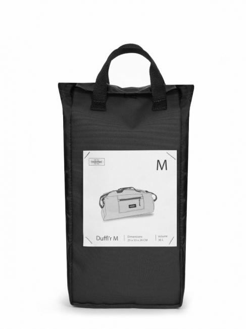 DUFFL'R M Travel bag with shoulder strap BLACK - Duffle bags