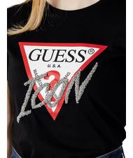 GUESS ICON T-shirt with applications jetbla - T-shirt - 3