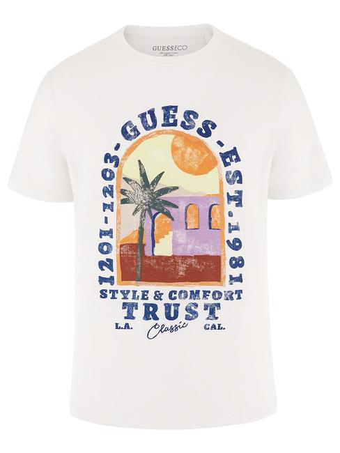 PALM WINDOW Printed T-shirt purwhite - T-shirt