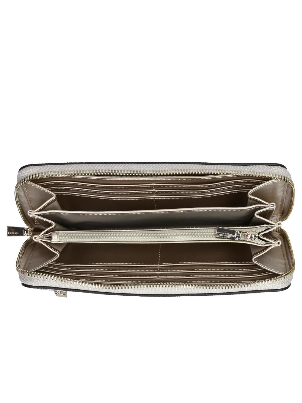 Guess Laurel Logo Zip Around Wallet Where Logo Buy At Outlet Prices