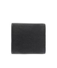 COCCINELLE PRINTED LOGO Mini wallet in leather Black - Women&rsquo;s Wallets - 3