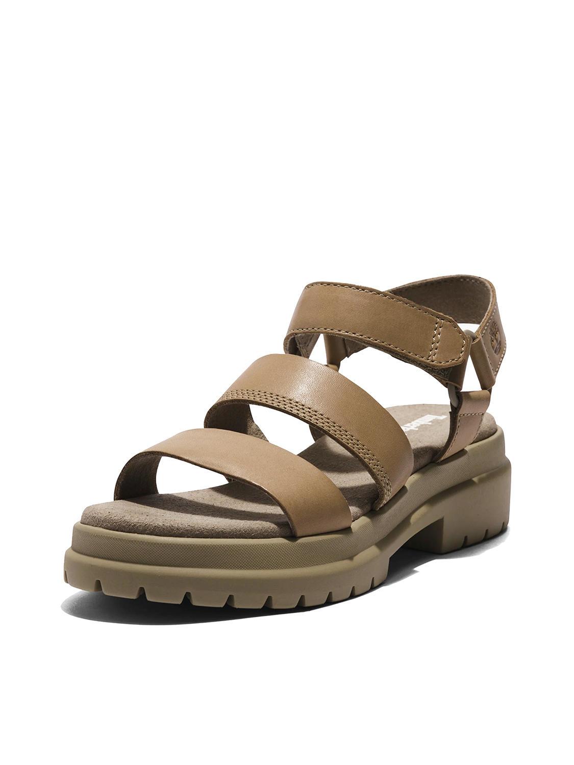Timberland London Vibe 3 Bands Leather Sandal Lemon Pepper Buy At Outlet Prices