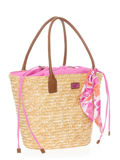 SEASHELL STRAW Shoulder bag pink bubble - Women’s Bags