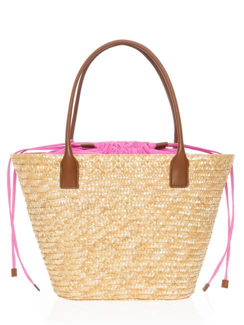 SEASHELL STRAW Shoulder bag pink bubble - Women’s Bags