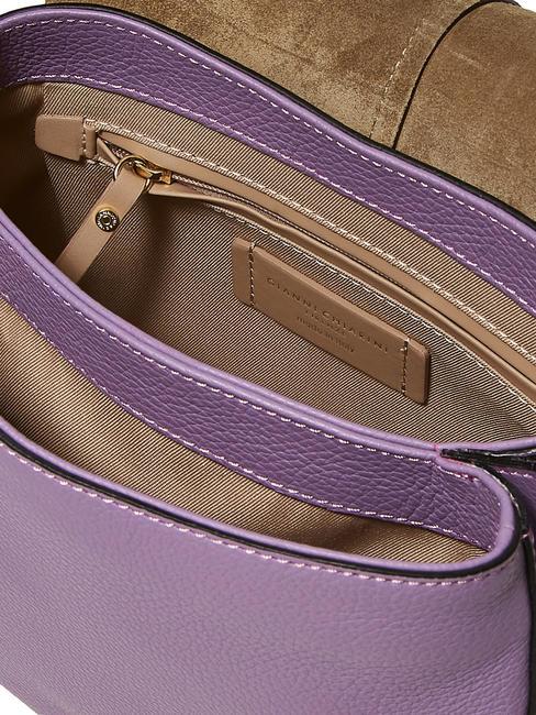 HELENA ROUND Double shoulder leather bag wisteria - Women&rsquo;s Bags