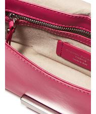 GIANNI CHIARINI LILY Leather clutch bag with shoulder strap bougainvillea - Women’s Bags - 5