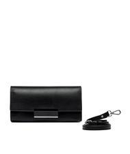 GIANNI CHIARINI LILY Leather clutch bag with shoulder strap Black - Women&rsquo;s Bags - 2