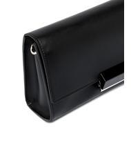 GIANNI CHIARINI LILY Leather clutch bag with shoulder strap Black - Women&rsquo;s Bags - 4