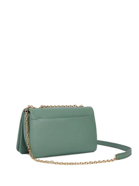 LULU Calf leather shoulder bag mineral greens - Women’s Bags