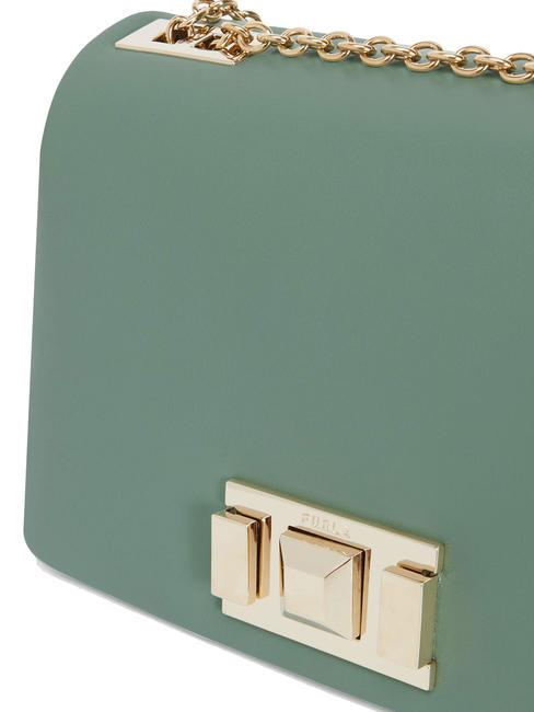 LULU Calf leather shoulder bag mineral greens - Women’s Bags