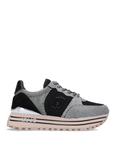 MAXI WONDER 57 Python print platform sneakers purity - Women&rsquo;s shoes