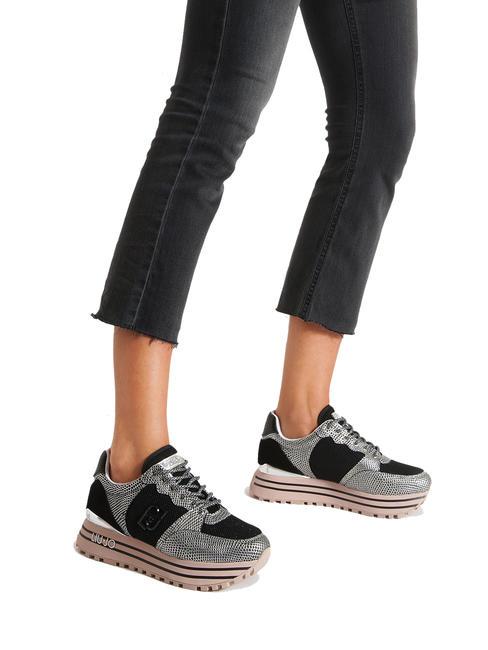 MAXI WONDER 57 Python print platform sneakers purity - Women&rsquo;s shoes