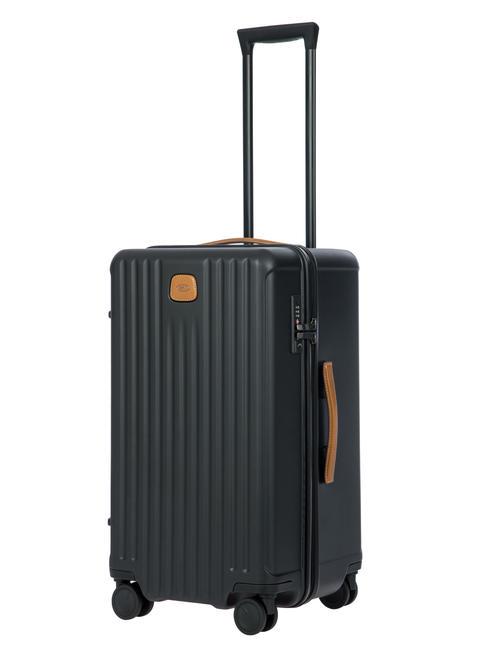 CAPRI Medium size trunk trolley Black - Rigid Trolley Cases