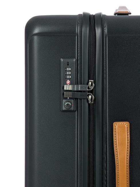 CAPRI Medium size trunk trolley Black - Rigid Trolley Cases