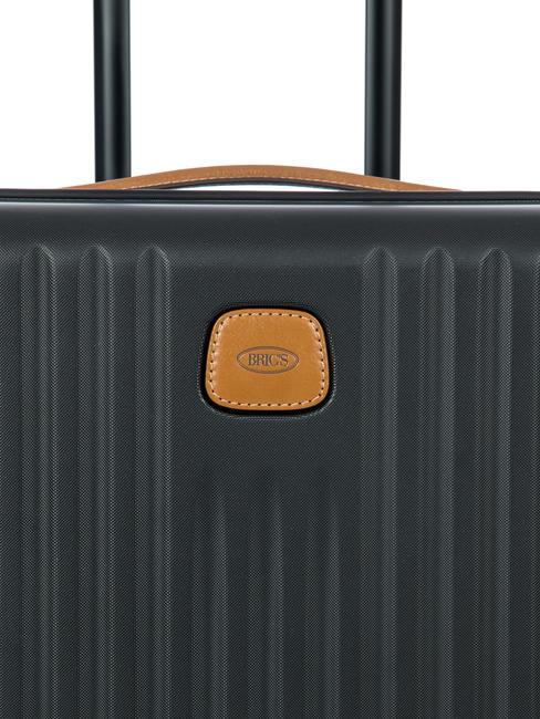 CAPRI Medium size trunk trolley Black - Rigid Trolley Cases