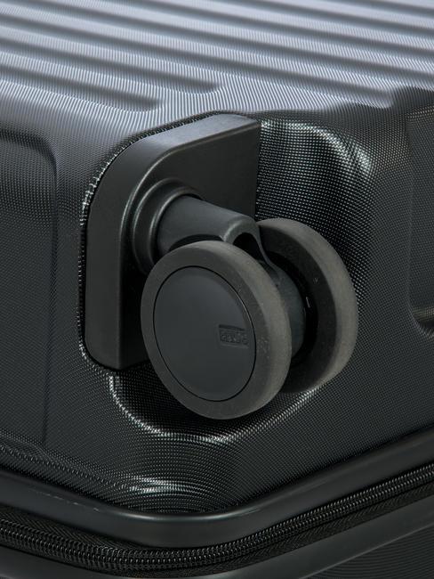 CAPRI Medium size trunk trolley Black - Rigid Trolley Cases