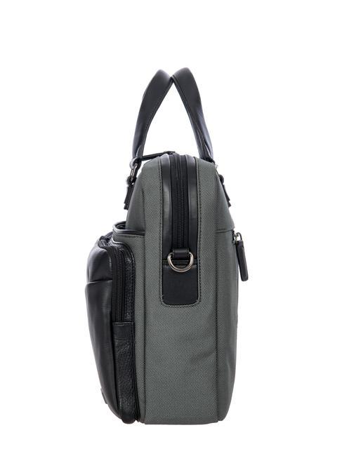 BRIC’S folder bag MONZA, 15” PC case, with shoulder strap grey/black - Work Briefcases