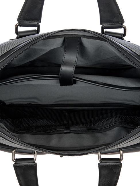 BRIC’S folder bag MONZA, 15” PC case, with shoulder strap grey/black - Work Briefcases