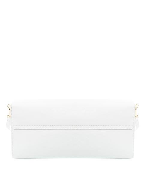 JULIA Clutch bag with shoulder strap, in leather white - Women&rsquo;s Bags