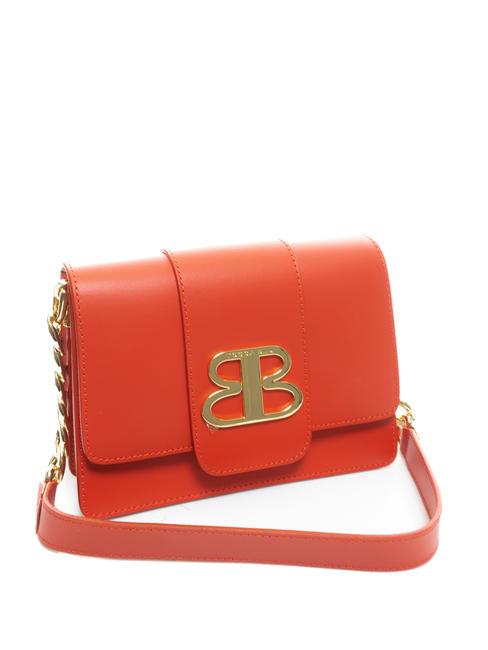 LILY  Mini shoulder bag, in leather RED - Women&rsquo;s Bags