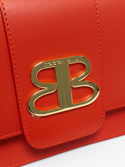 LILY  Mini shoulder bag, in leather RED - Women&rsquo;s Bags