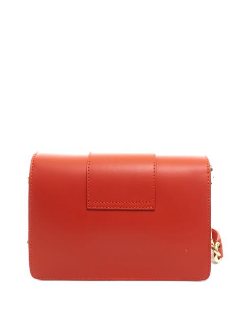 LILY  Mini shoulder bag, in leather RED - Women&rsquo;s Bags