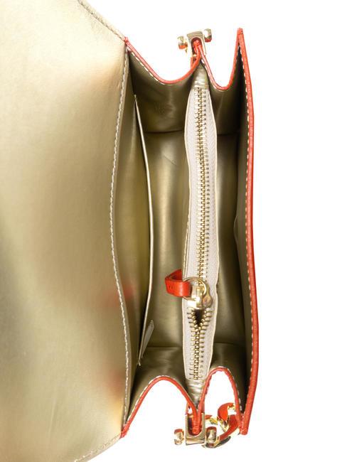 LILY  Mini shoulder bag, in leather RED - Women&rsquo;s Bags