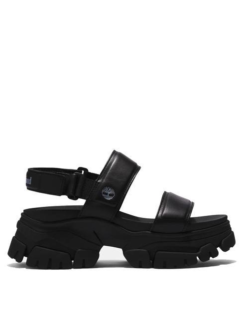 ADLEY WAY 2 BAND Leather sandal Jetblack - Women’s shoes