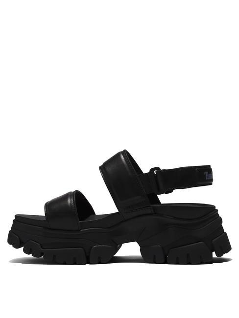 ADLEY WAY 2 BAND Leather sandal Jetblack - Women’s shoes