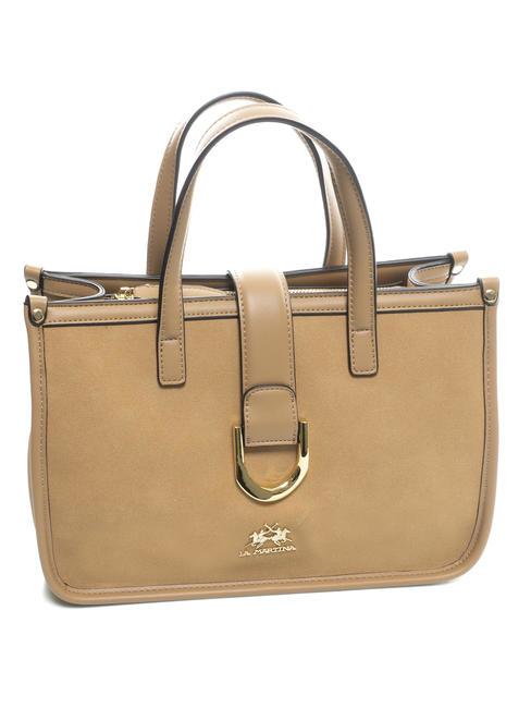 GISELA Satchel bag with buckle beige - Women&rsquo;s Bags