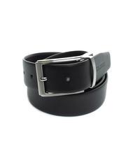 BIKKEMBERGS DOUBLE Reversible leather belt, can be shortened BLACK - Belts - 4