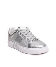 TWINSET PRINT OVAL T Laminated leather sneaker silver - Women&rsquo;s shoes - 3